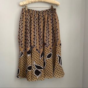 Just Georgette Flowy Floral Midi Skirt